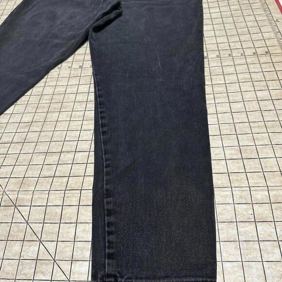 New York & Company Women’s Easy Petite Dark Wash Flat Front Black Sz 10 Petite - Picture 11 of 12